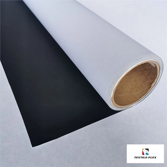 Pletena črna tkanina za blokiranje hrbta 260 g/m²